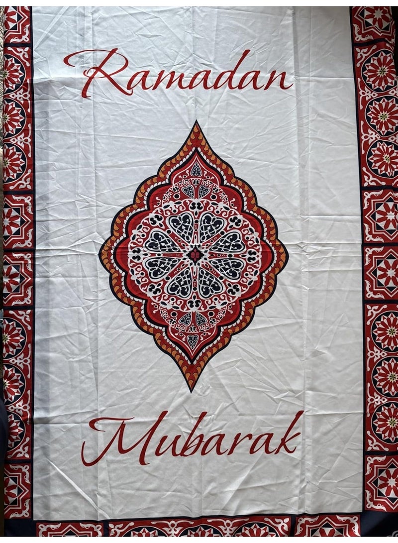 مفرش ترابيزة بتصميم خيامية لديكور رمضان، مقاس 125×160 سم - Image 3